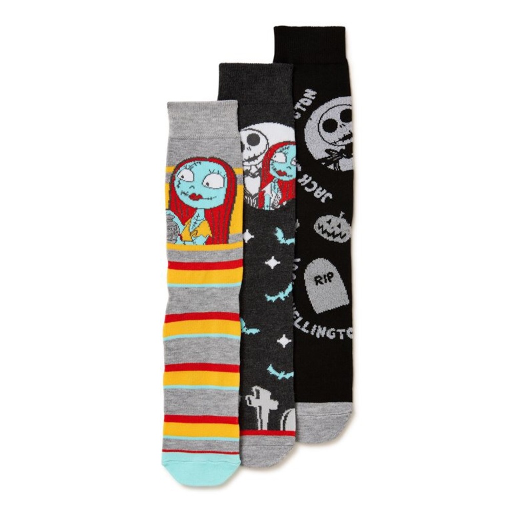 Nightmare Before Christmas Men's Crew Socks, 3-Pack nwt
